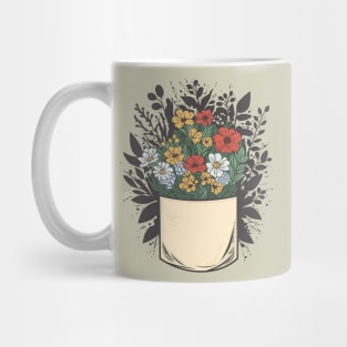 Flowers in the pocket Mug